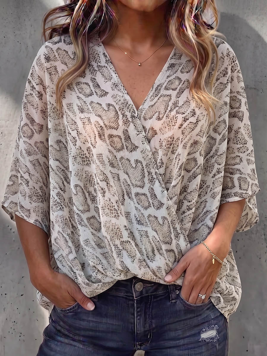 Vintage Art Comfortable Fabrics Chiffon Shirt