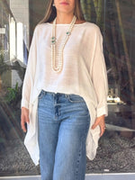 Loose, Minimalist Linen And Cotton Top