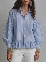 Casual Striped Cotton Shirt