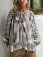 Relaxed-fit Striped Linen-cotton Shirt